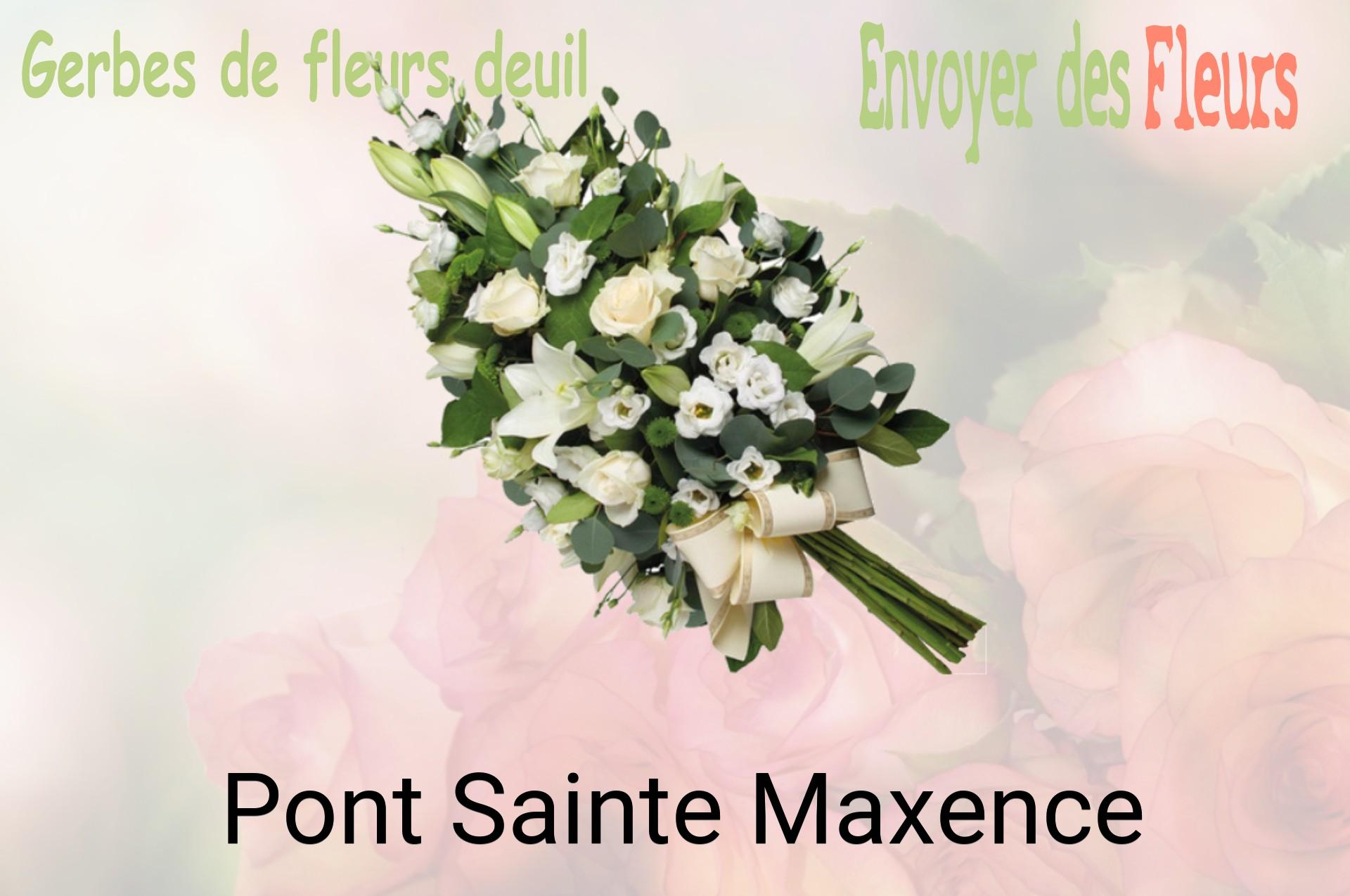 Gerbe de fleurs de deuil livrée à Pont-Sainte-Maxence
